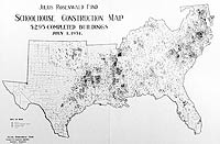 Map of Rosenwald Schools